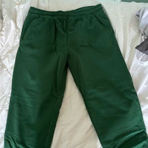 Green sweatpants